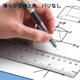 Plastic Transparent Ruler 15cm 20cm 30cm Scale Learning Measuring Tool Metric Inch Scale Underline Bookmark Handy Stationery Set of 3