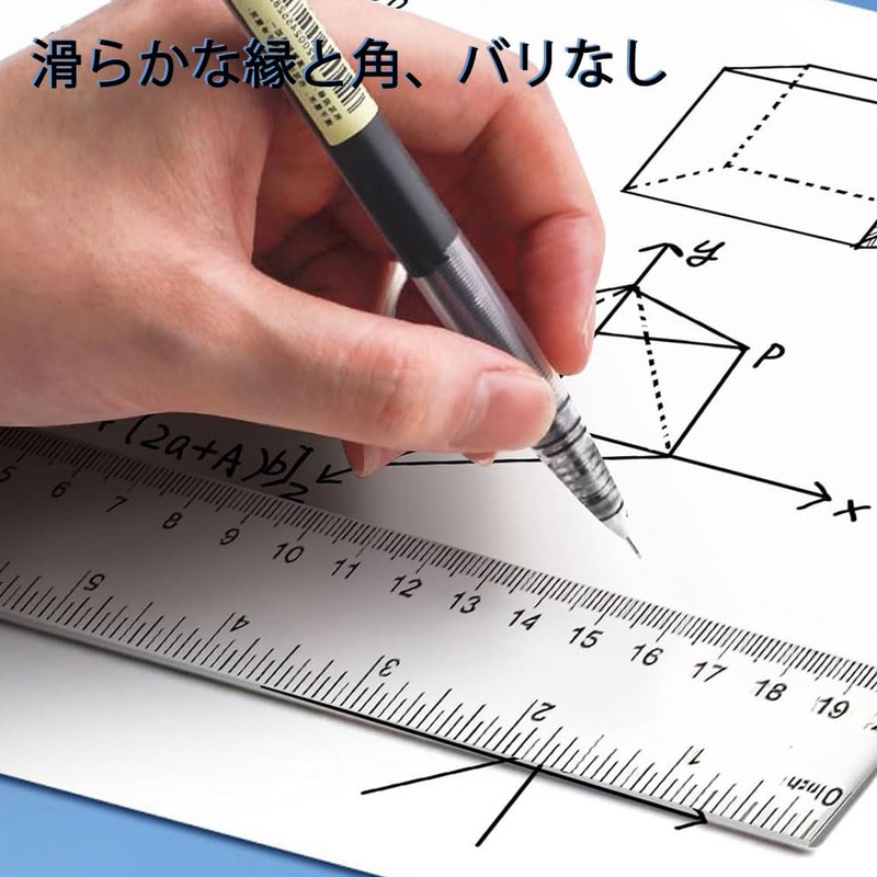 Plastic Transparent Ruler 15cm 20cm 30cm Scale Learning Measuring Tool