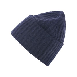 Zwillingsherz Chunky Knit Hat Made of 100% Cashmere - High-Quality Unisex Knitted Hat Plain Winter Hat Simple for Women Boys Girls - Hat - One Size - Cashmere Warm & Soft - Spring Autumn & Winter,