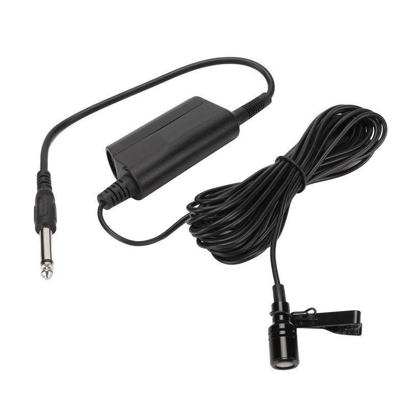 Lavalier Microphone Professional Omnidirectional Clip On Wired Microphone for Guitar