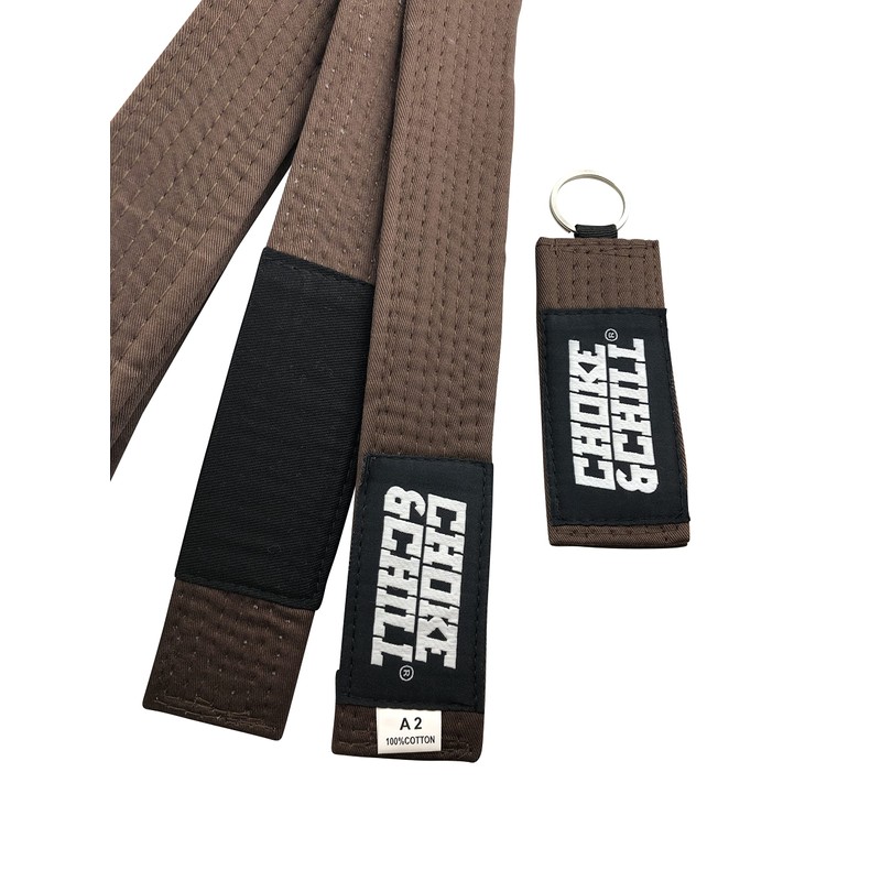 Choke&Chill BJJ Brazilian Jiu-Jitsu Belt (Brown, A1 (260 cm))