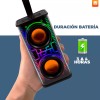 Maíz Bocina Radio Fm Luz Led Recargable Usb Bluetooth Portatil