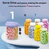Hionxmga Pill Dispenser with 7 Large Compartments, Pill Organizer for