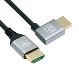 chenyang Cable HDMI 2.1 HDMI tipo A macho a macho 8K 4K HDTV 90 grados en ángulo izquierdo 1.0 m