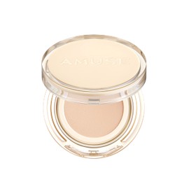 AMUSE SEOUL Dew Jelly Vegan Cushion Foundation (01 SOONSOO) | dewy, glow, long-lasting, double coverage, clean beauty, lightweight, natural look, foundation for sensitive skin, hydrating cushion