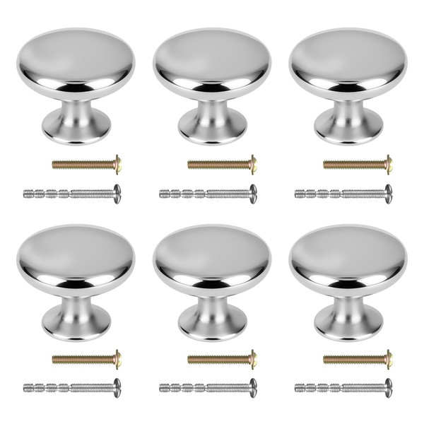 Syclishorn Pack of 6 Cabinet Handles, Furniture Knobs, 30 mm