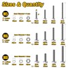 Mywish 448PCS M5 M6 M8 Screw Set, Metric Bolt Assortment,