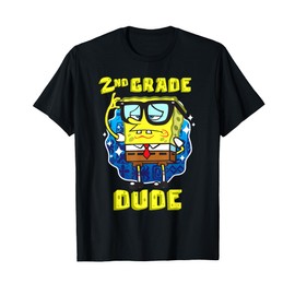 Mademark x SpongeBob SquarePants - SpongeBob 2nd Grade Dude Wearing Glasses Smart Second Grader T-Shirt