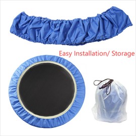 Mini Trampoline Spring Cover 36 38 40 Inch Small Trampoline Replacement Safety Pad Serviceable Trampoline Parts Parts for Kids Men Women Indoor Home Fitness (Blue, 36")