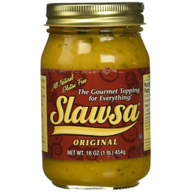 Slawsa All-Natural Gluten-Free The Gourmet Topping for Everything Certified Kosher Original Flavor 16 oz 1 pack