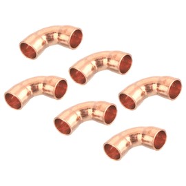 QUARKZMAN 12 pieces 6.35 mm copper pipe bend, press fitting copper with seals for drinking water and gas pipes