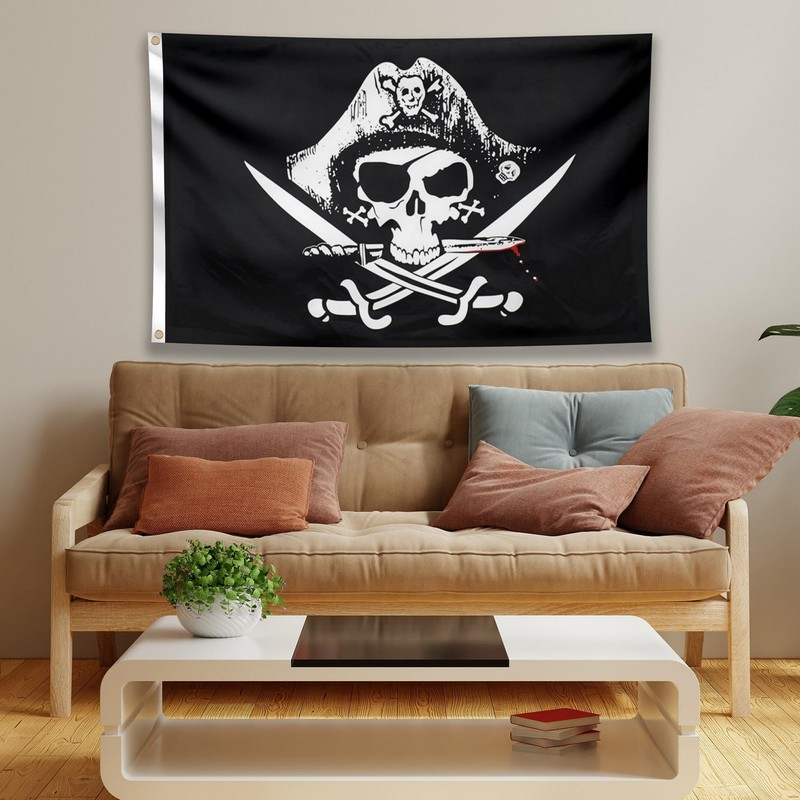 Pirate Flag – Jolly Roger Flag - Double-sided Print –