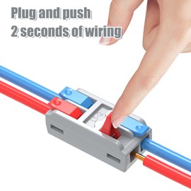 12 Pcs Lever Nut Wire Connectors - Efficient and Reliable Electrical Terminal Block Connectors for Quick Splicing, Screw Terminal Barrier Block for LED Strip Light (12Pcs - LT-2)