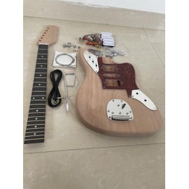 Diy Electric Guitar Kit Mahogany Body and Mahogany Neck Rosewood Fingerboard Chrome Hardware Uncut Beginner Kit Guitar Kit Build Your Own Guitar.