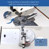 Universal Sewing Rolled Hemmer Foot Set - 3-10mm - Wide
