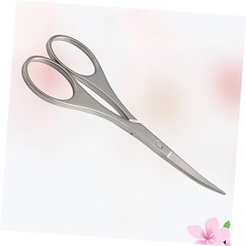 Stainless Steel Eyebrow Scissors Set Precision Vibrissa Trimmer for Women Men Sharp Tips for Eyebrow and Nose Hair Grooming