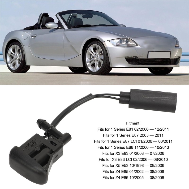 61667110851 Windscreen Washer System ABS Heated Windscreen Washer Nozzle for