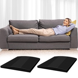 FwQoFvk 2Pcs Sofa Seat Support, High Density Foam Couch Under Support, Soft Trapezoidal Sofa Cushion Sag Board for Home Couch 50×50×5 cm (Dark Grey)