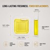 Lemon Essence, Liquid Trash Can Deodorizer, 6 Pack Fragrance Capsules