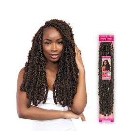 Janet Collection Crochet Braids Nala Tress Butterfly Locs 24"(SLIM) (1-pack, 4)