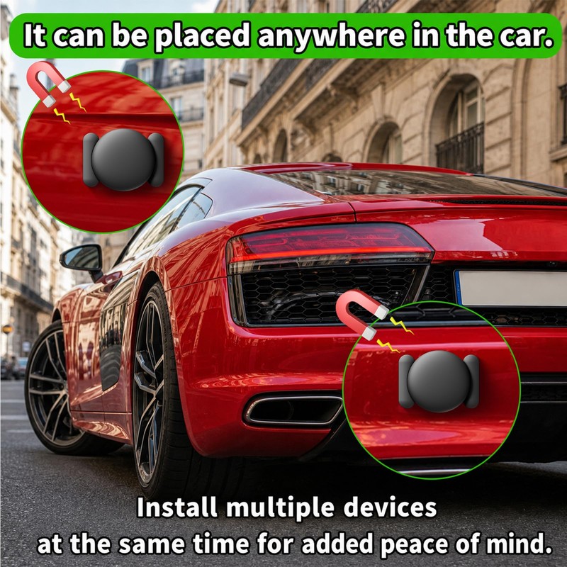 Mini Magnetic GPS Tracker for Vehicles No Subscription for iOS