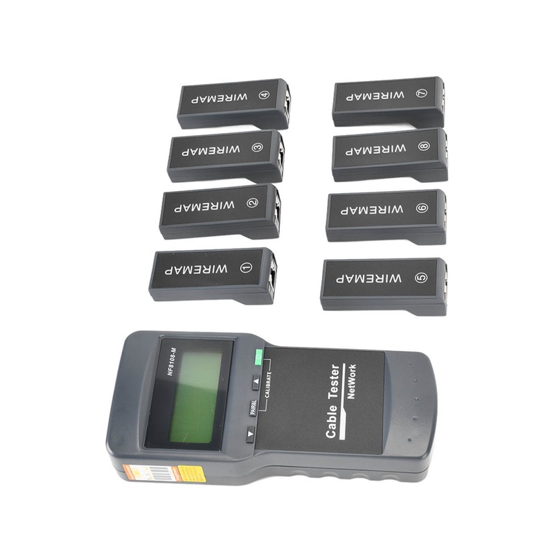F‑8108‑M LCD Display Network Cable Length Tester Cable Wire Fault