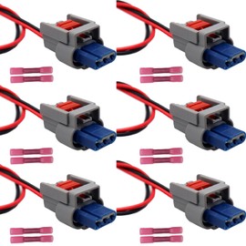 6PCS Ignition Coil Connector Pigtail Plug Compatible with Dodge Jeep 2.0 2.4 2.7 3.5 3.7 4.0 Plug Harness 68018947AC