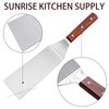 SUNRISE Stainless Steel Turner Spatula 8" x 3" Spatula