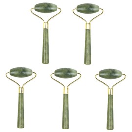 KOMBIUDA 5pcs Natural Rolling Jade Eye Massager Eye Beauty Roller for Skin Care Tools