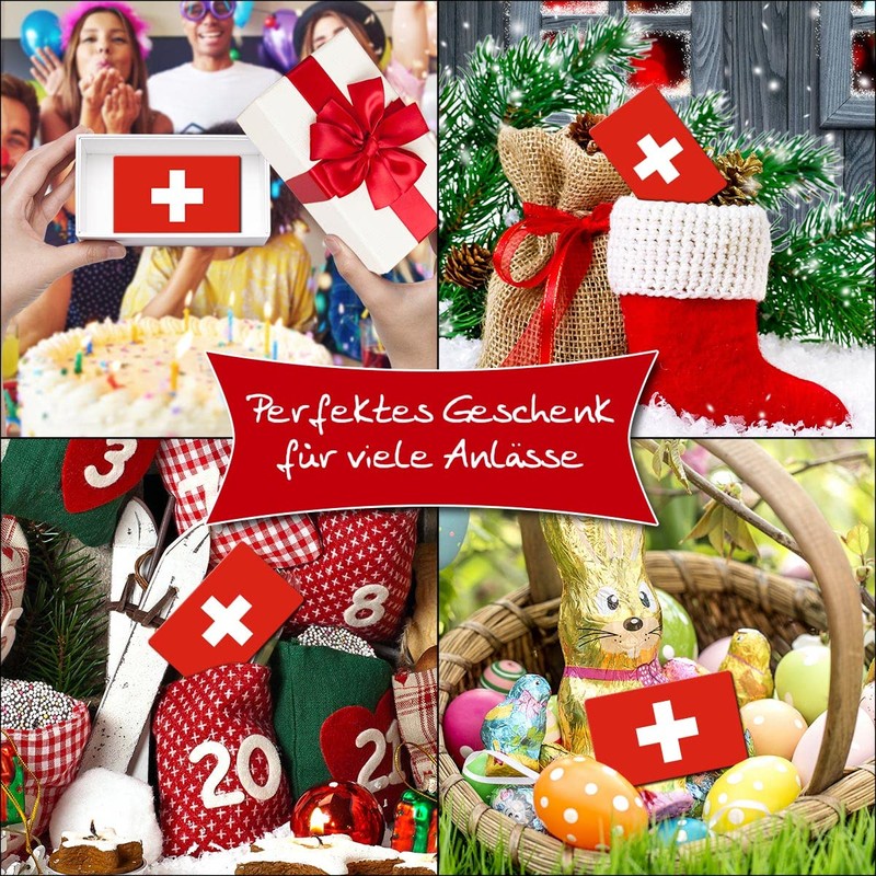 TRIOSK Fridge Magnet Strong Flag Switzerland Magnet Country Flags Gift