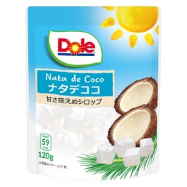 Dole Fruit Pouch, Nata Decoco Dole, 4.2 oz (120 g) (x6)