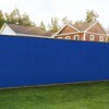 Bynbbur 4' x 25' Blue Privacy Fence Screen Net Fencing
