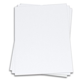 Radiant White Card Stock - 8 1/2 x 11 LCI Smooth 120lb Cover, 250 Pack