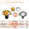 Memobloom Artificial Grave Flower Pots: 2 Pcs Graves Autumn Flowers