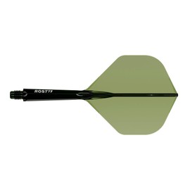 CUESOUL ROST 77 Integrated Dart Shaft and Flight,Big Standard Shape,Set of 3(clear color series)