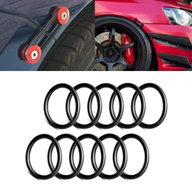 Xotic Tech 10Pcs Bumper Fender Quick Release Fasteners Rubber Bands O Rings Washers Replacement for Car Bumper Engine Hatch Fixing Kit
