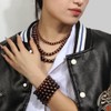 KOSMOS-LI Western Style Three Layer Necklaces Bracelet Earrings Faux Navajo