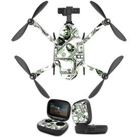 MightySkins Skin Compatible With GoPro Karma Drone headphones wrap cover sticker skins Phat Cash