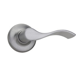 Weiser Belmont Satin Chrome Door Handle, Reversible Passage Lever, Interior Door Handles for Hall and Closet Door, Non-Locking Hall/Closet Door Handles, Traditional Home Décor