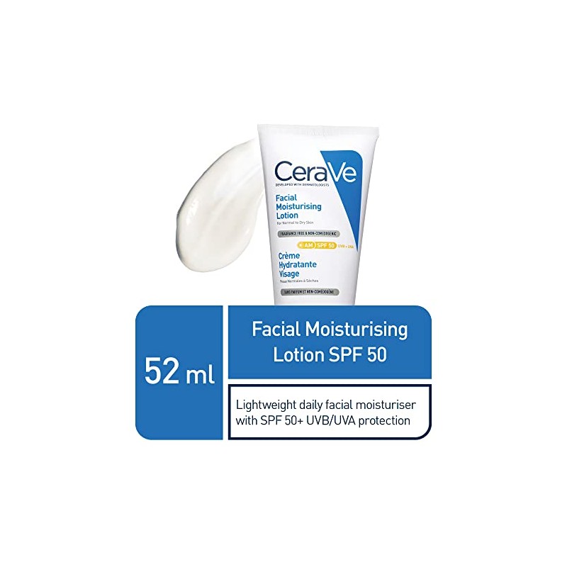 CeraVe AM Facial Moisturising Lotion SPF50 52ml/1.75floz