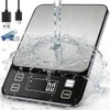 Waterproof Kitchen Scale, 10kg/22lb Food Scale Precisely Measures Grams and