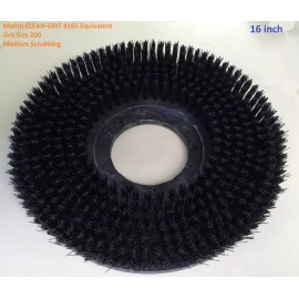 Malish Brush ,16",floor buffer , CLEAN GFIT  8165 Equivalent Grit 200  NP-9200