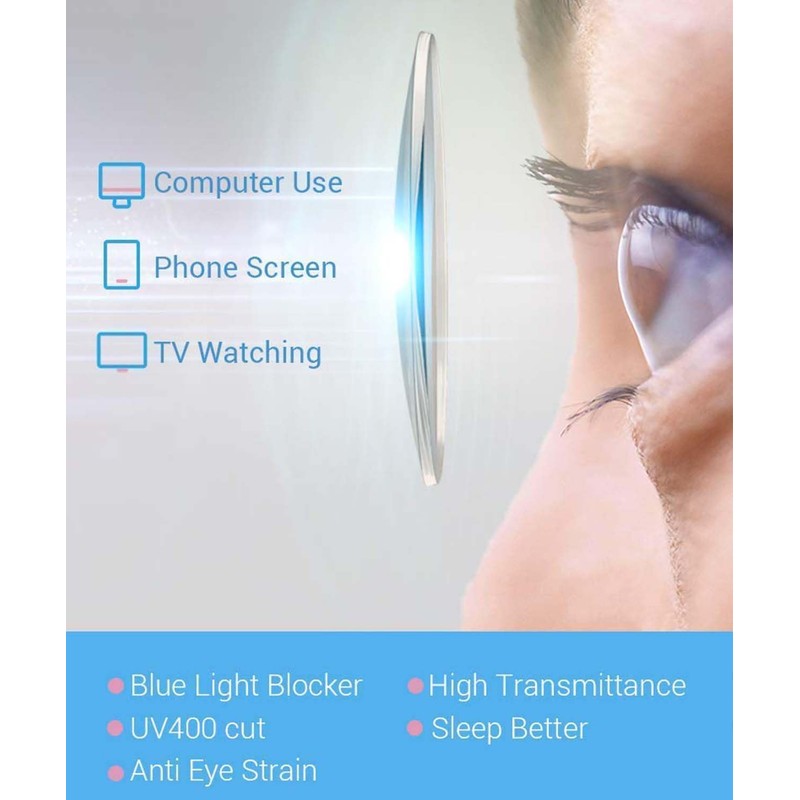 Firmoo Blue Light Filter Glasses Women Without Prescription Bow Pattern