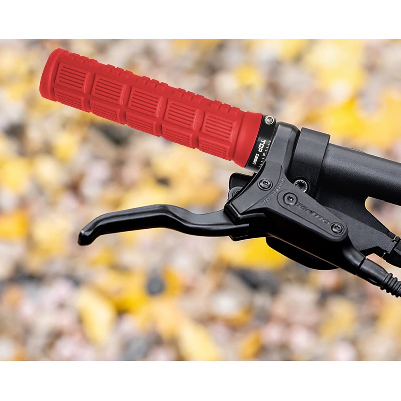 TOPCABIN Bike Grips Double Lock on Locking Bicycle Handlebar Grips