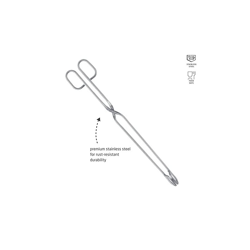 triangle Kitchen Tongs - 38 cm - Ideal for Turning,