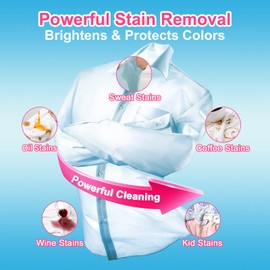 YUCO Laundry Detergent Sheets Berry Scent 80 Loads Eco Laundry Soap Washer Sheet, Liquidless Washing Detergent Sheets for Laundry for Travel, Plastic Free, Hypoallergenic