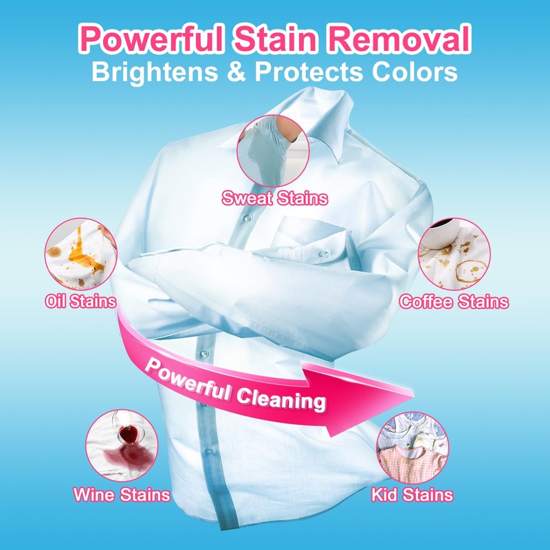 YUCO Laundry Detergent Sheets Berry Scent 80 Loads Eco Laundry