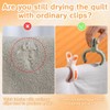 AIMALL Large Windproof Laundry Clips 4.17in Heavy-Duty Plastic Quilt Pegs
