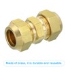 PATIKIL 3/4" OD Brass Flare Union Connector, 2 Set Air