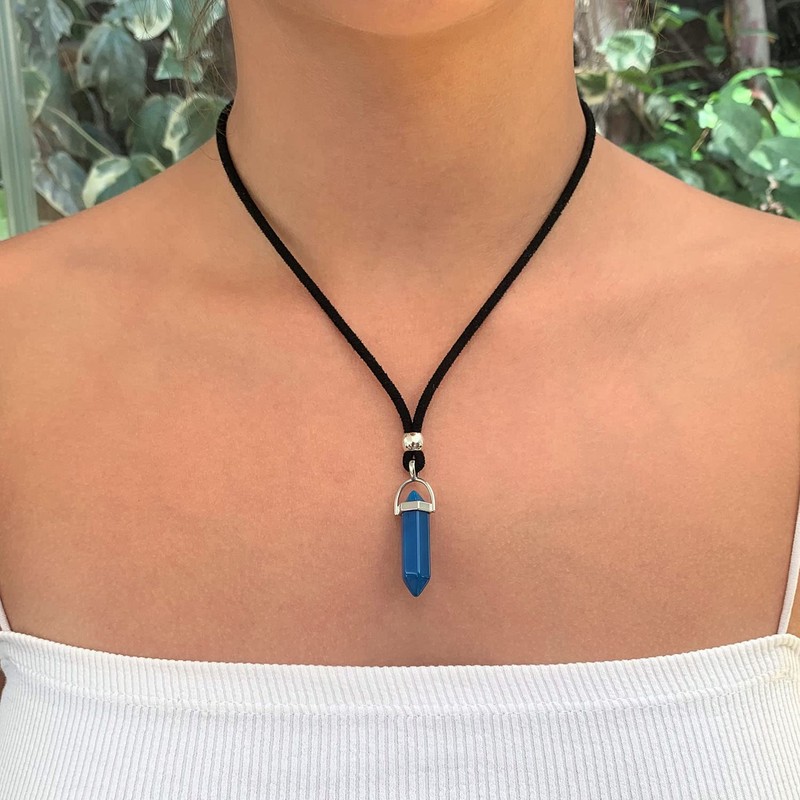 Männer und Frauen versilbert Pfeilspitze Natürliche Energie Stein und Zamak